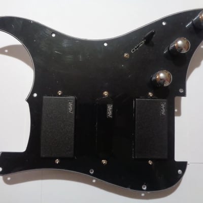 Handmade pre-wired Strat HSH pickguard, with HB split, Treble Bleed & Tele Mode (Neodymium Ultra DT) image 2