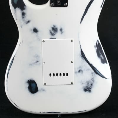 Custom Painted and Upgraded Fender Squier Bullet Strat Series - Aged and Worn with Custom Graphics image 4