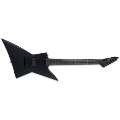 ESP Black Metal LTD EX-7 Baritone 7-String Guitar - Black Satin image 3