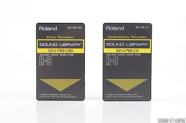 ROLAND SN-R8-06 Ethnic & SN-R8-01 Contemporary Percussion R8 ROM Cards #26745 image 1
