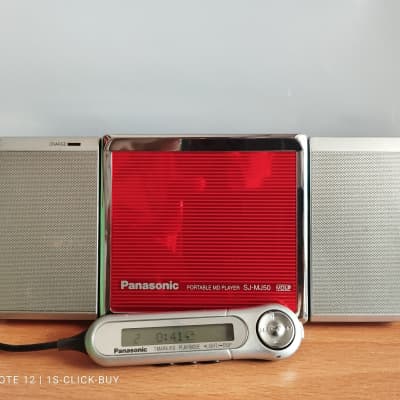 Panasonic Walkman Portable Mini Disc Player SJ MJ 50 Red working