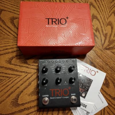 DigiTech TRIO Plus Band Creator + Looper and powersupply with FS3X 3-Button Footswitch 2020s - Black image 2