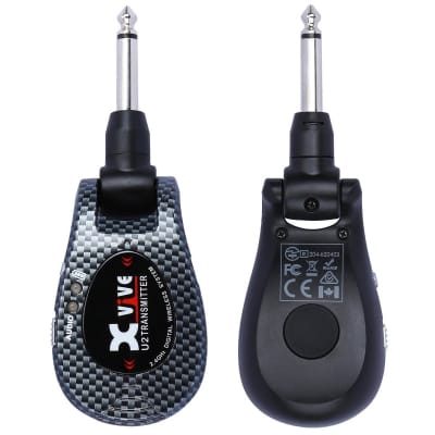 XVIVE U2 2.4GHz Guitar Wireless System, Includes 1/4  Transmitter and 1/4  Receiver, Carbon image 5