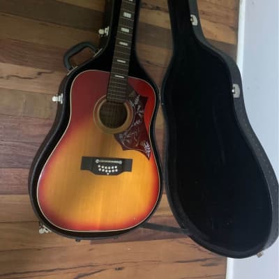 Terada ‘Hummingbird’ 12 String Acoustic Guitar 1970s Sunburst image 9