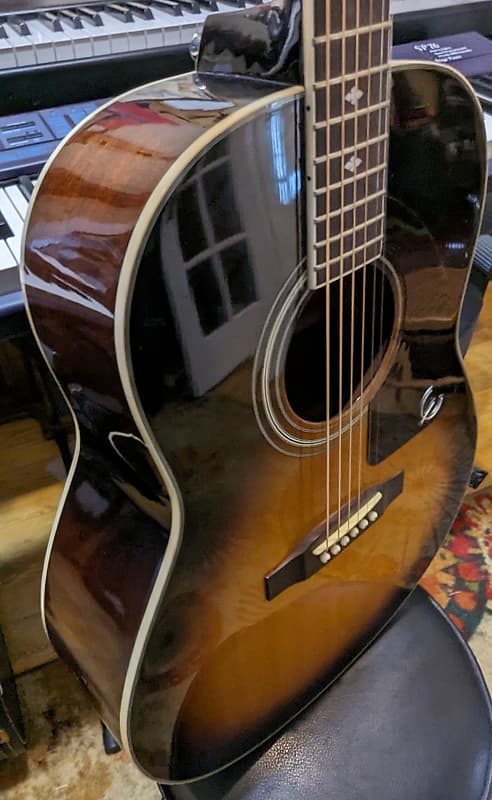 Epiphone AJ18S VS Vintage Sunburst Acoustic Guitar | Reverb