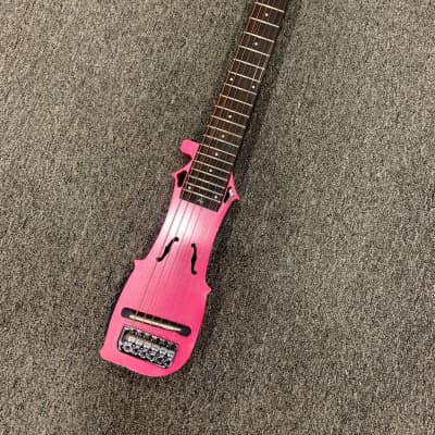 ALP DRA-300 Electric Travel Guitar 2020s - Pink image 2