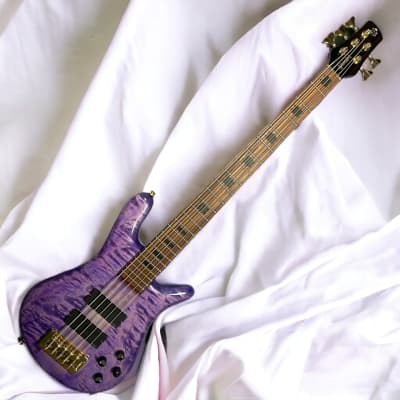 Spector USA NS-5XL, Ultra Violet Gloss w/ Pau Ferro and Haz-Lab Preamp *IN STOCK* image 2