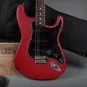 2005 Fender MIM Standard Stratocaster Satin Candy Apple Red Finish + Gig Bag