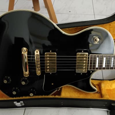 Ibanez 2350 copy "Post Lawsuit" 1977 black with gold hardware image 4