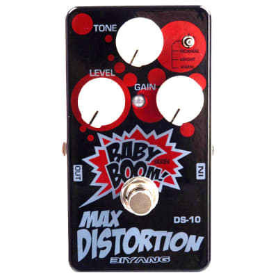 BIYANG DS-10 Max Distortion 3 Modes Distortion Guitar Effect Pedal True Bypass for sale