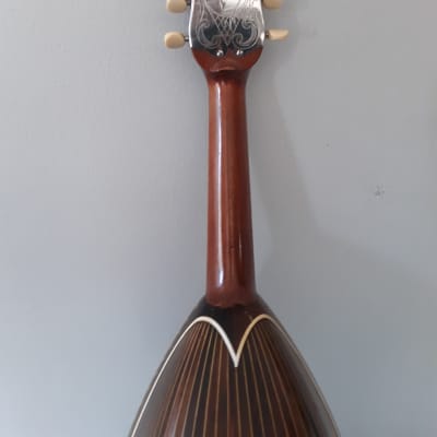 Washburn Bowl Back Mandolin, 26 Ribs, 1880-1920, Ornate, Tooled Leather OHSC image 8