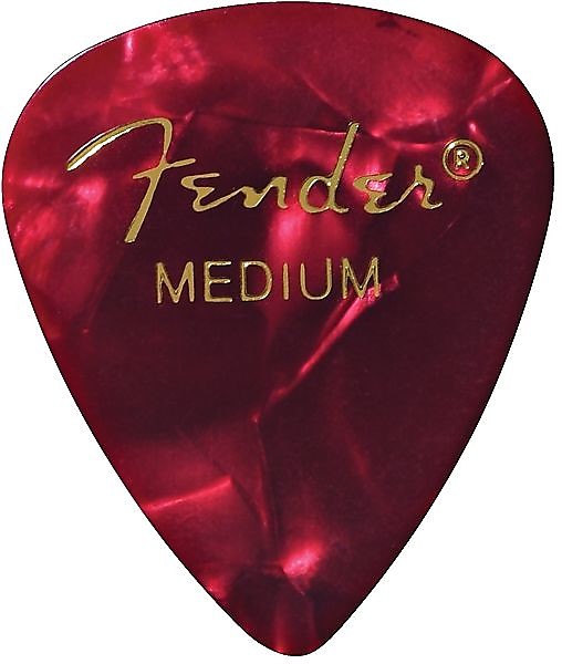 Fender 351 Shape Premium Picks, Medium, Red Moto, 144 Count 2016 image 1