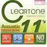 Cleartone 7411 EMP Phosphor Bronze Acoustic Guitar Strings - .011-.052 Custom Light