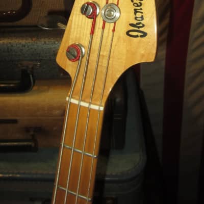 ~1975 Ibanez Precision Bass Sunburst w Hard Case image 2