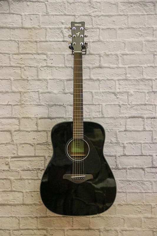 Yamaha Fg800 Solid Top Folk Acoustic Guitar Black Reverb