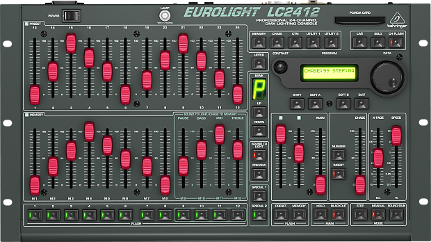 Behringer Eurolight LC2412 24-Channel DMX Lighting Console imagen 2