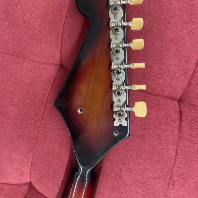 Vintage Japanese 2 Pickup Electric Guitar 60's - 3 Tone Sunburst image 5