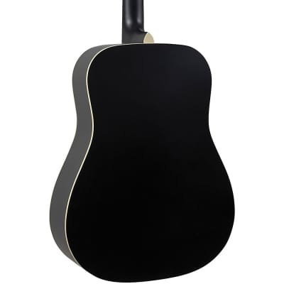 Recording King Dirty 30s 7 RDS-7 Dreadnought Acoustic Guitar Black image 2