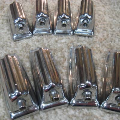 Rogers 8 Bass Drum Lugs 60's - 70's chrome image 6