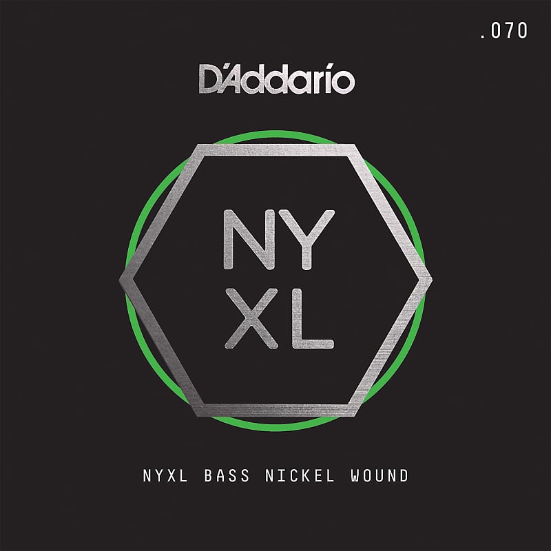 D'Addario NYXLB070 NYXL Nickel Wound Long Scale Single Bass Guitar String, .070 image 1
