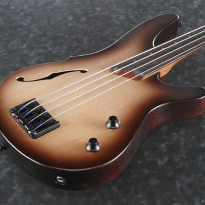 Ibanez SRH500F 4-String Fretless Bass - Natural Browned Burst image 2