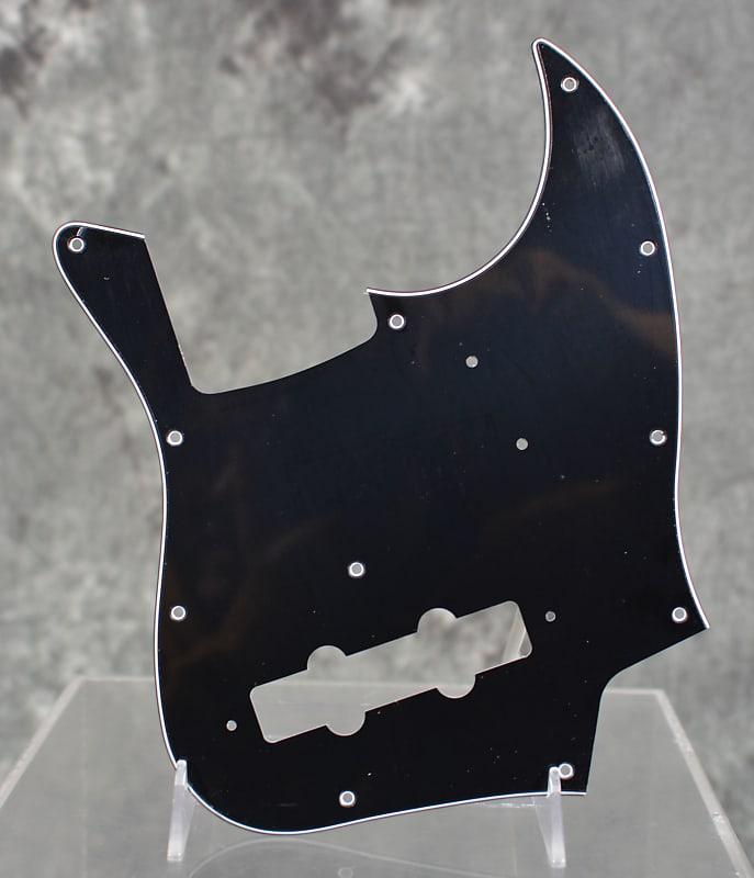 Jazz Style Bass Pickguard w/ Precision pickup Routes Black w/ Reverb