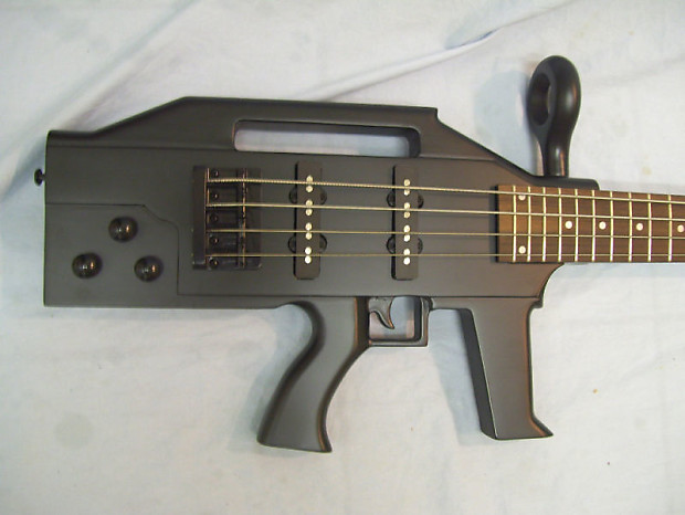 Haze HDE500BK Gun-Shaped(AK47) Electric Guitar,LED Lights on