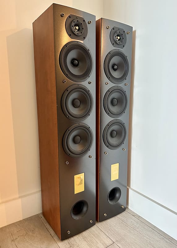 Triangle Celius 202 standing floor speakers, cherry finish, one owner