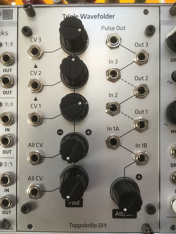 Toppobrillo Triple Wavefolder Serge Clone Eurorack