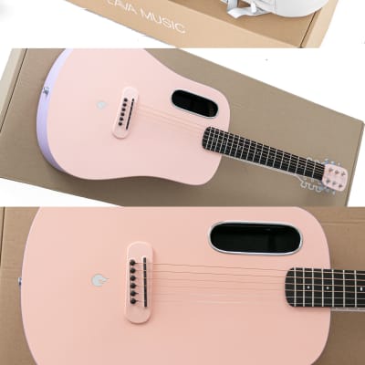 2022 Blue Lava Touch in Coral Pink Acoustic Guitar. image 8