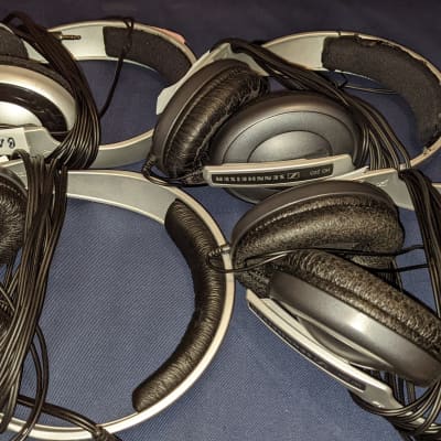 LOT of 12 Sennheiser Headphones HD 201, HD 203, HD 212, drivers pads headband earphones image 8