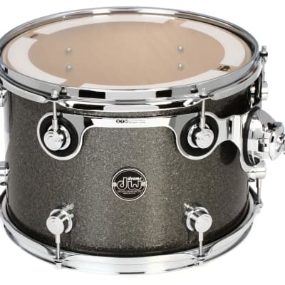 DW Performance Series Mounted Tom - 9 x 13 inch - Pewter Sparkle FinishPly image 1