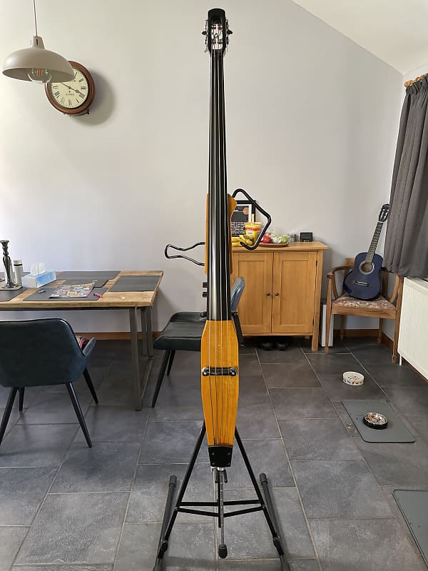 Stagg Electric upright bass Honey Wood Laquer Reverb UK