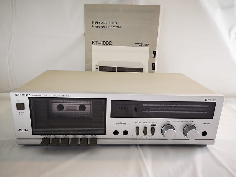 Sharp RT-100 Stereo Cassette Player - Vintage Excellent Condition - With Manual - image 1