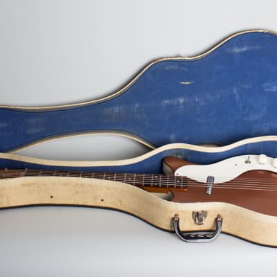 Danelectro  Standard Shorthorn Model 3612 Electric 6-String Bass Guitar (1961/4), ser. #2031, chipboard case. image 10
