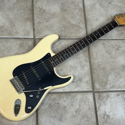 1979 Greco Japan MIJ SE600J Super Sound FujiGen Jeff Beck Guitar Olympic White image 2