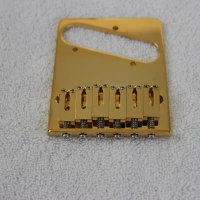 Fender/Gotoh Telecaster Gold Full Hardware Set w/ Tuners - GTC202 6-saddle Bridge Tele TB-0030-002 image 4