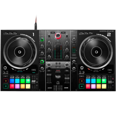 Hercules DJControl Inpulse 500 DJ Software Controller with Polsen HPC-A30-MK2 Monitor Headphones & M image 4