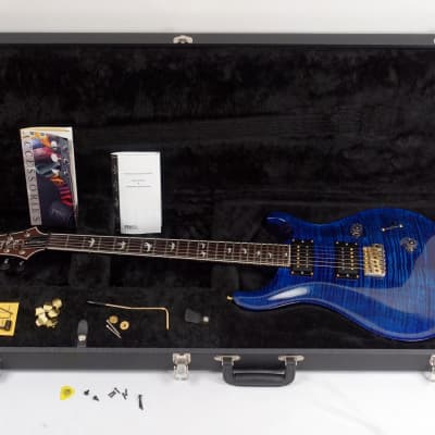 2015 Paul Reed Smith 30th Anniversary PRS Custom 24 Whale Blue 10 Top with Hardshell Case image 12
