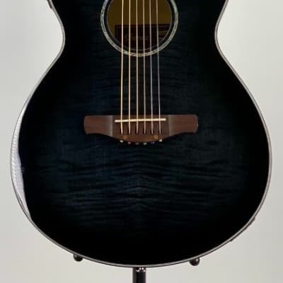 Ibanez AEWC400 Acoustic-Electric Guitar Transparent Black Sunburst Ser# 5B06PW210902316 image 5