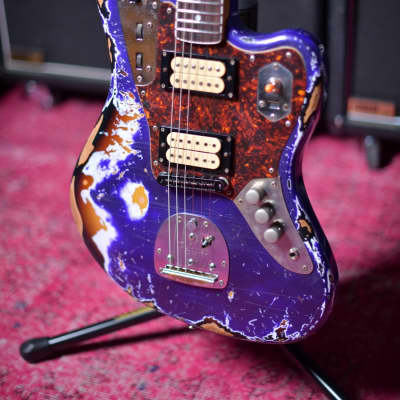 Fender Japan Jaguar CIJ Kurt Cobain Mod Purple Sparkle Over