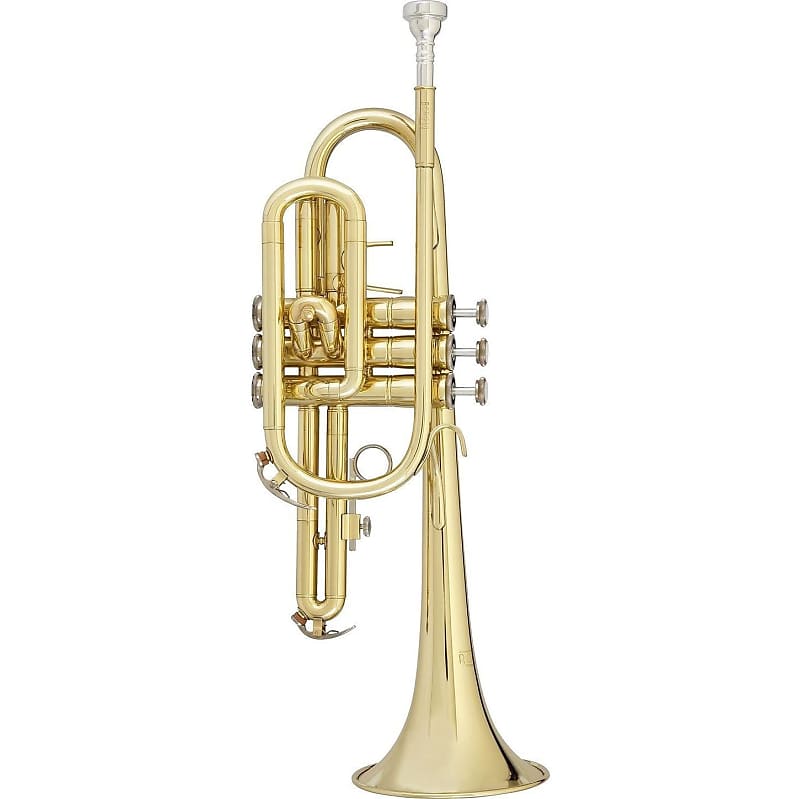 Blessing BCR-1230 Student Cornet - Lacquered Brass image 1