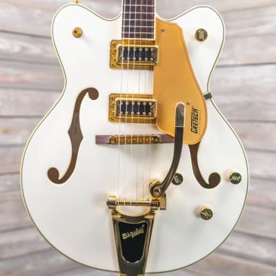 Gretsch G5422TG Electromatic Hollow Body Double Cut with Bigsby - Snowcrest White (14567-WH)