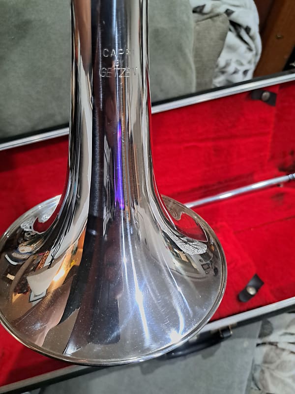 1970 Getzen Capri Tenor Trombone Silver Reverb