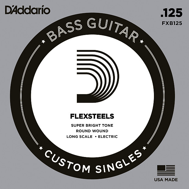 D'Addario FXB125 FlexSteels Bass Guitar Single String Long Scale .125 image 1