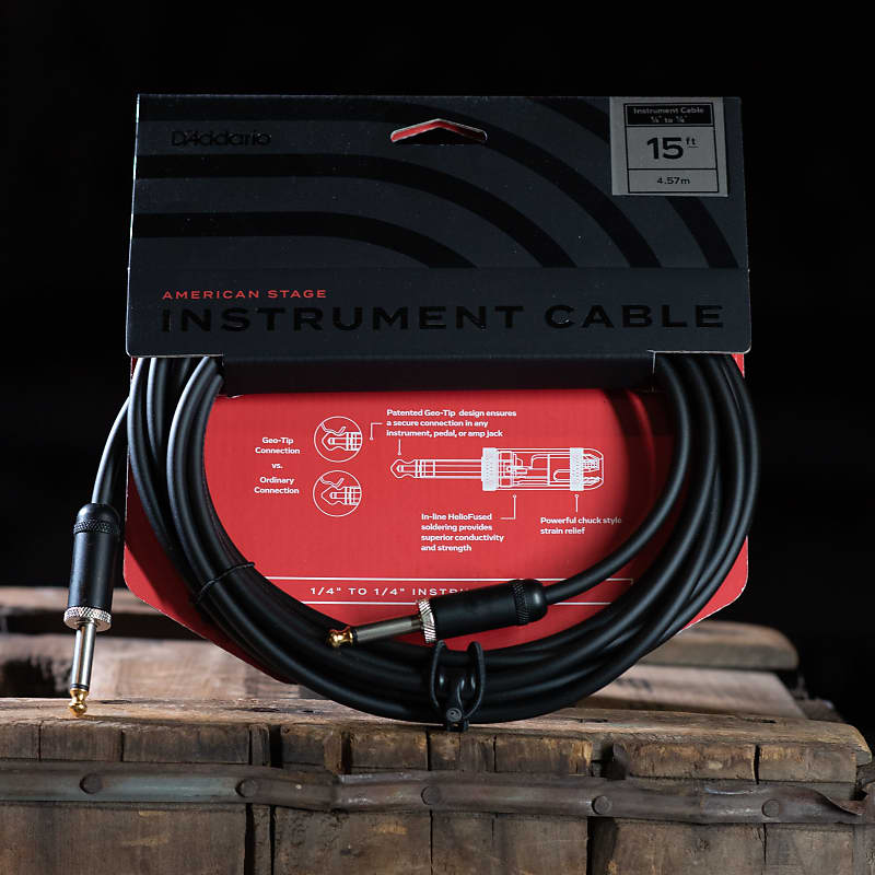 D'addario American Stage Instrument Cable 15 ft. image 1