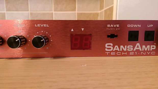 Tech 21 SansAmp PSA-1 Rare Red Face Plate Limited Edition Tech 21 SansAmp PSA-1 Rare Red Face Plate Limited Edition