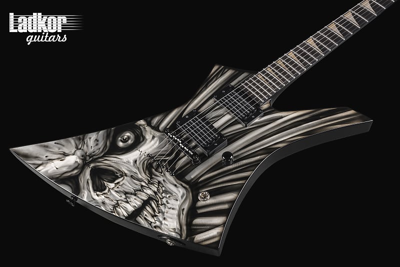 Jackson USA Custom Shop Kelly Mike Learn NAMM Engraved Aluminium Skull ONE OFF wow charity UKRAINE | Reverb