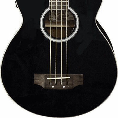 Oscar Schmidt OB100B Acoustic-Electric Bass with Gig Bag - Black image 3