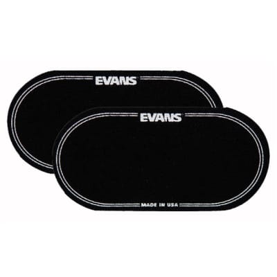 Evans EQ Bass Drumhead Patch For Double Pedal (2 Pcs), Black Nylon EQPB2 image 1